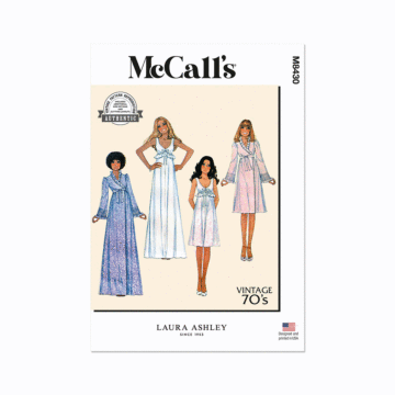 McCall's Sewing Pattern 8430 (A) Misses' Robe and Nightgown  XS-S-M