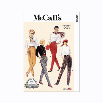 McCall's Sewing Pattern 8432 (U5) Misses' Pants  16-18-20-22-24