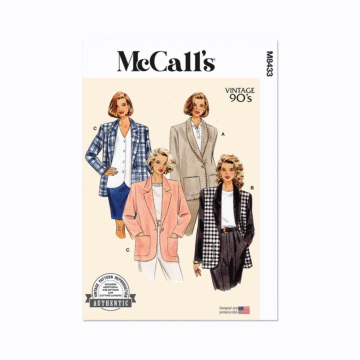 McCall's Sewing Pattern 8433 (U5) Misses' Jacket  16-18-20-22-24