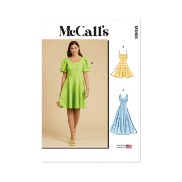 McCall's Sewing Pattern 8405 (K5) Misses's Dress With Sleeve  8-10-12-14-16