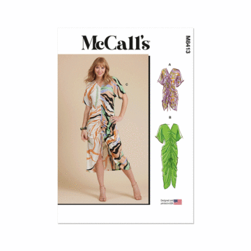 McCall's Sewing Pattern 8413 (Y5) Misses' Caftan2 Lengths  18-20-22-24-26
