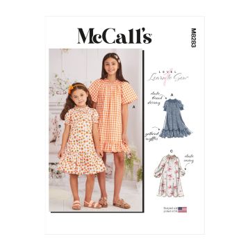 McCalls Sewing Pattern 8283 (A) - Childrens Dresses 7-14 M8283CHJ 7-14