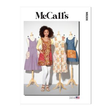McCalls Sewing Pattern 8308 (A) - Misses Aprons S-XL M8308A S-XL