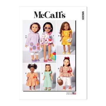 McCalls Sewing Pattern 8309 (OS) - 18 Inch Doll Clothes One Size M8309OS One Size