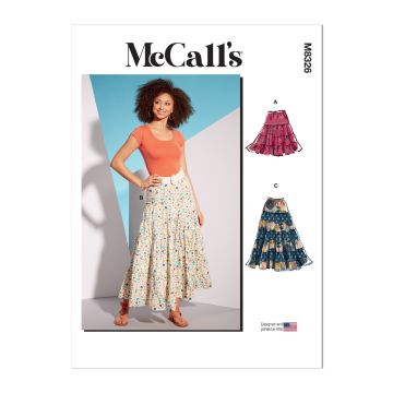 McCalls Sewing Pattern 8326 (Y) - Misses Skirts XS-M M8326Y XS-M