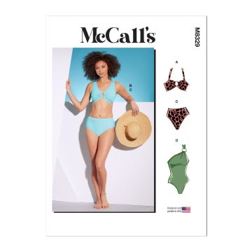 McCalls Sewing Pattern 8329 (D5) - Misses Swimsuits 4-12 M8329D5 4-12
