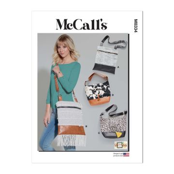 McCalls Sewing Pattern 8334 (OS) - Bags by Tiny Seamstress One Size 8334 One Size