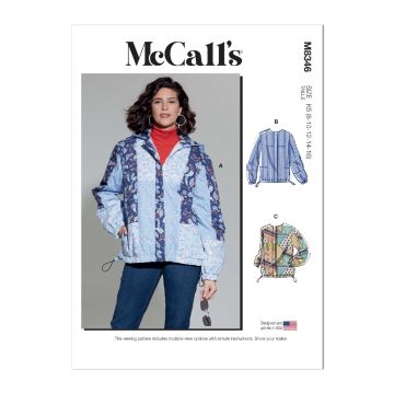 McCalls Sewing Pattern 8346 (K5) - Misses Jacket 8-16 8346 8-16