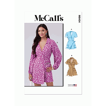 McCalls Sewing Pattern 8454 (R5) Misses Romper  14-22