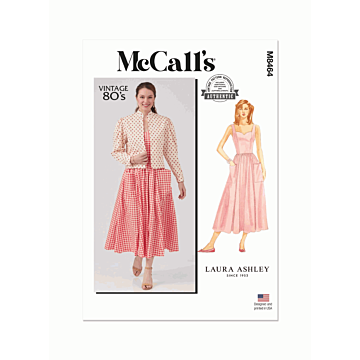 McCalls Sewing Pattern 8464(Y5)Misses & Miss Petite Lined Jacket & Dress  18-26