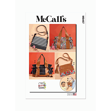 McCalls Sewing Pattern 8467 (OS) Bags by Tiny Seamstress Designs  One Size