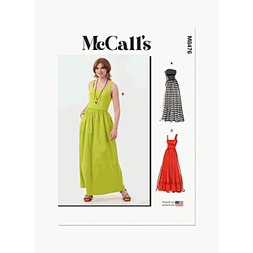 McCalls Sewing Pattern 8476 (H5) Misses Dresses  6-14