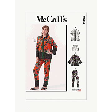 McCalls Sewing Pattern 8484 (A) Misses Pyjamas  XS-XXL