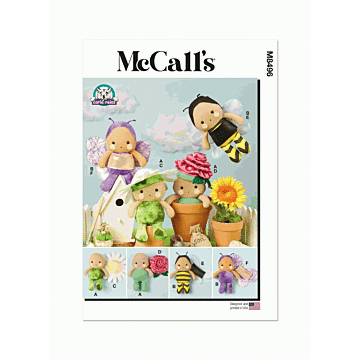 McCalls Sewing Pattern 8496 (OS) Plush Dolls by Carla Reiss Design  One Size
