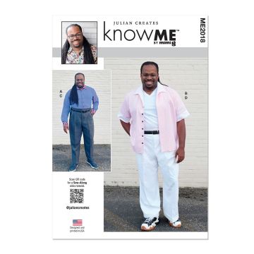 Know Me Sewing Pattern 2018 (AA) Mens Shirt Pant by Julian Creates  34-42
