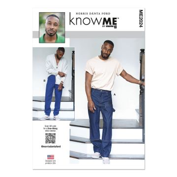 Know Me Sewing Pattern 2024 (AA) Mens Jeans by Norris Danta Ford  34-42