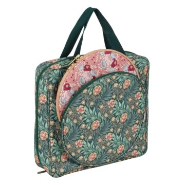 Project Craft Bag with Embroidery Hoop Storage Morris Green 12 x 35 x 35cm