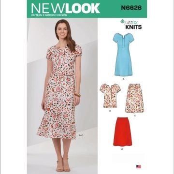 New Look Sewing Pattern 6626 (A) - Misses' Sportswear XS-XL 6626A XS-XL