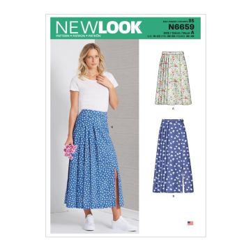 New Look Sewing Pattern 6659 (N) - Misses Skirt 10-22 N6659 10-22