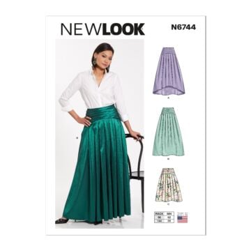 New Look Sewing Pattern 6744 (N) - Misses Skirt 10-22 6744 10-22