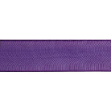 Reel of Organdie Ribbon Code A Purple 12mm x 6m