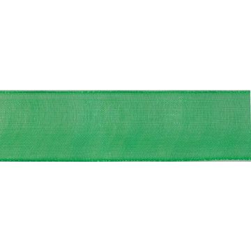 Reel of Organdie Ribbon Code A Australian Green 12mm x 6m