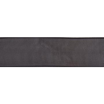 Reel of Organdie Ribbon Code A Black 20mm x 5m