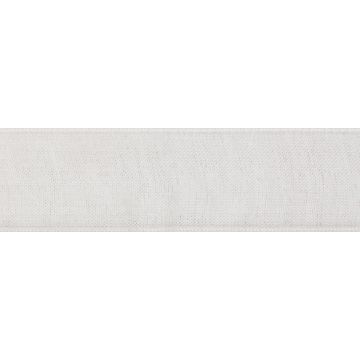 Reel of Organdie Ribbon Code B White 25mm x 5m