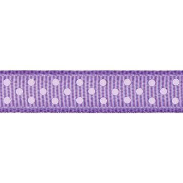Reel of Grosgrain With Spots Code B Lavender 6mm x 5m