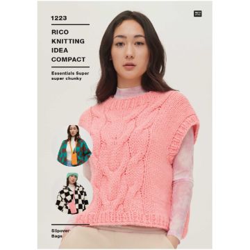 Rico Knitting Pattern Sweater Essentials Super Super Chunky KIC 1223 81-107cm