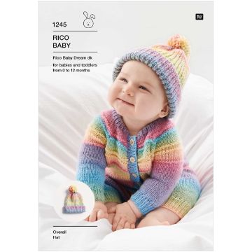Rico Knitting Pattern Baby Leggings Sweater Hat Baby Dream KIC 1245 21x30x0.1