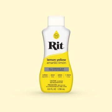 Rit Dye Liquid 01 Lemon Yellow 236ml