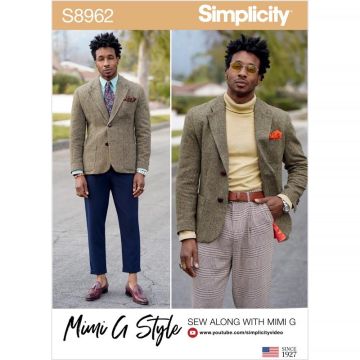 Simplicity Sewing Pattern 8962 (AA) - Mens Lined Blazer 34-42 US8962AA 34-42