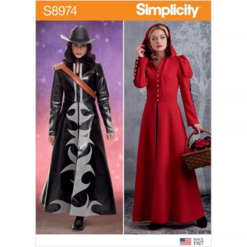 Simplicity Sewing Pattern Misses Cosplay Coat Costume US8974H5 6-14
