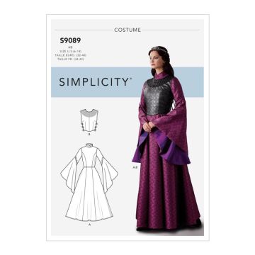 Simplicity Sewing Pattern 9089 (H5) - Misses' Fantasy Costume 6-14 9089H5 6-14