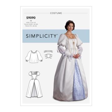 Simplicity Sewing Pattern 9090 (H5) - Misses' Historical Costume 6-14 9090H5 6-14