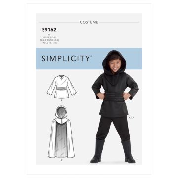 Simplicity Sewing Pattern 9162 (A) - Childrens Costumes Age 3-8 SS9162A Age 3-8
