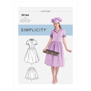 Simplicity Sewing Pattern 9164 (R5) - Misses Costumes 14-22 SS9164R5 14-22