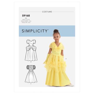 Simplicity Sewing Pattern 9168 (HH) - Childrens Princess Costumes Age 3-6 SS9168HH 3-6