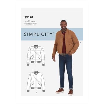 Simplicity Sewing Pattern Mens Jacket SS9190BB 44-52