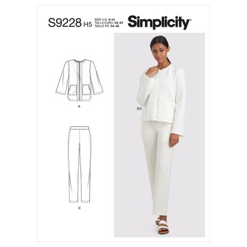 Simplicity Sewing Pattern 9228 (U5) - Misses Sportswear 16-24 S9228U5 16-24