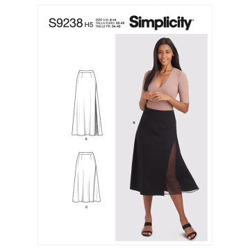 Simplicity Sewing Pattern 9238 (U5) - Misses Skirts 16-24 S9238U5 16-24