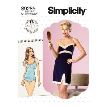 Simplicity Sewing Pattern 9285 (E5) - Misses Camisole, Slip & Panties 14-22 S9285E5 14-22
