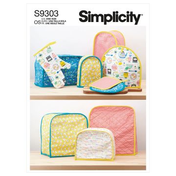 Simplicity Sewing Pattern 9303 (OS) - Appliance Covers One Size S9303OS One Size