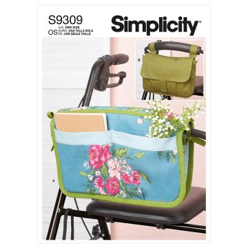 Simplicity Sewing Pattern 9309 (OS) - Walker Caddy & Bag One Size S9309OS One Size