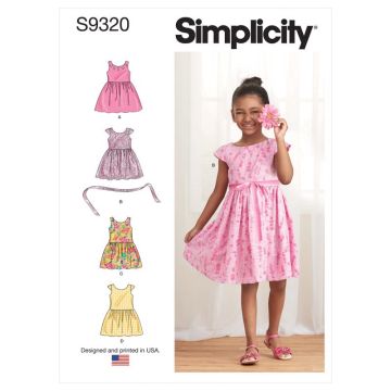 Simplicity Sewing Pattern 9320 (CDD) - Childrens Skirt & Dress 2-5 SS9320CDD 2-5
