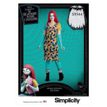 Simplicity Sewing Pattern 9344 (A) - Misses Costume & Face Mask XS-XL SS9344A XS-XL