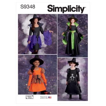 Simplicity Sewing Pattern 9348 (HH) - Childrens & Girls Costumes Age 3-6 SS9348HH 3-6