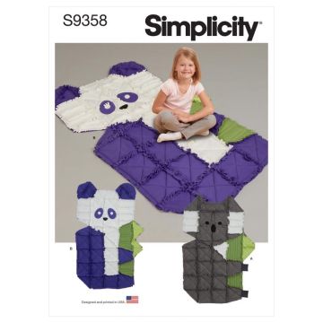 Simplicity Sewing Pattern 9358 (OS) - Fleece Rag Quilts One Size SS9358OS One Size