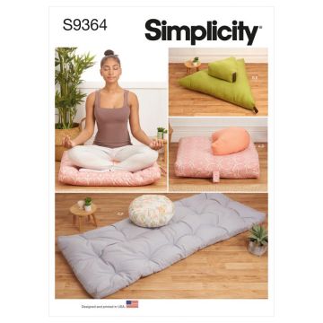 Simplicity Sewing Pattern 9364 (OS) - Meditation Cushions One Size SS9364OS One Size